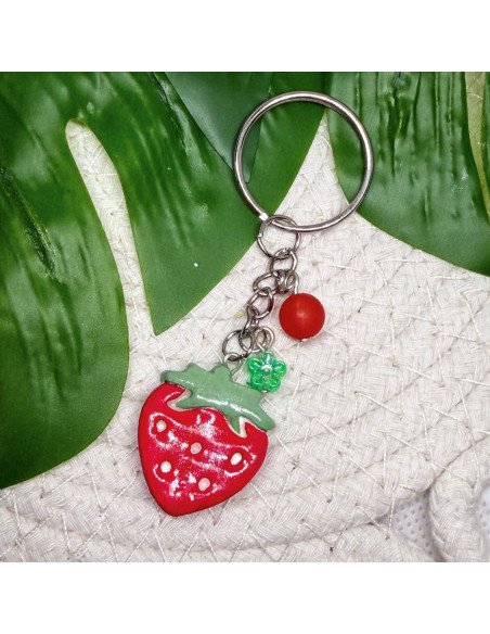 Porte-clés Fraise